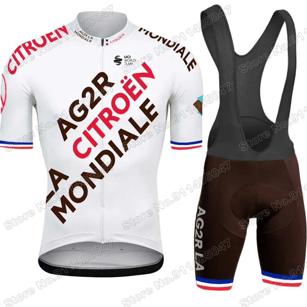 Команда 2021 Ag2r французский Велоспорт Джерси комплект летняя одежда Мужская