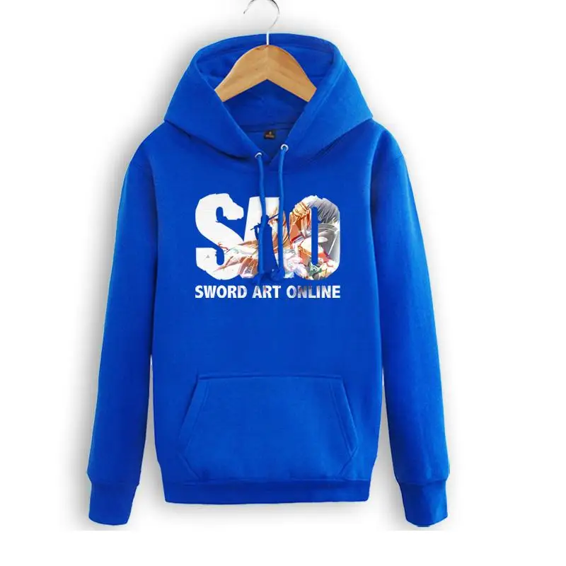 Меч искусство онлайн пуловер Kirito толстовка с капюшоном куртка толстовки GGO