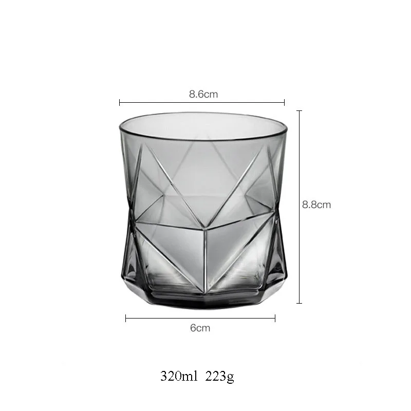 Whiskey Glass Cup Vodka Geometric Pattern Wine Juice Tumbler Viski Bardak Drinking Glasses Bar Club Party | Дом и сад