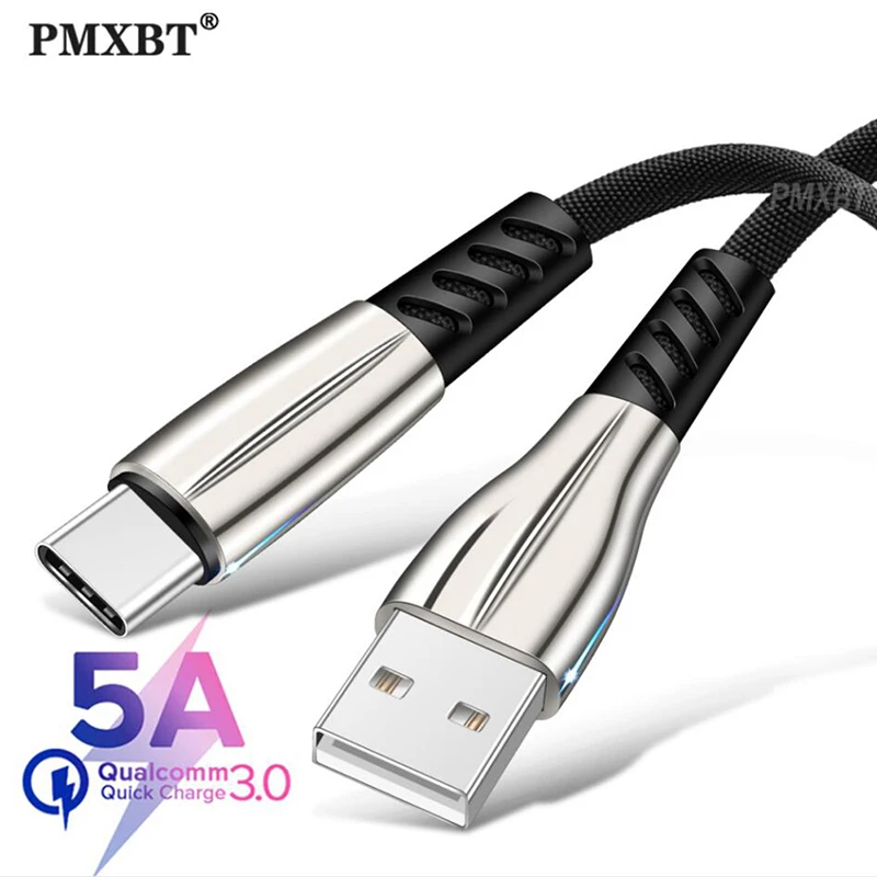 5A USB кабель быстрой зарядки микро Дата для зарядного устройства iPhone 7 Plus X Huawei P30