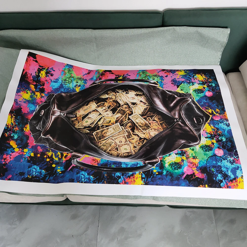 Граффити деньги холст картины доллар плакаты и принты абстрактная поп-арт