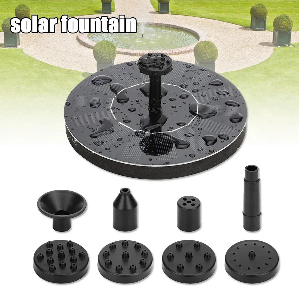 

Birds Bath Fountain Solar Powered Water Pump Floating Outdoor Pond Garden Patio 1.5W GRSA889