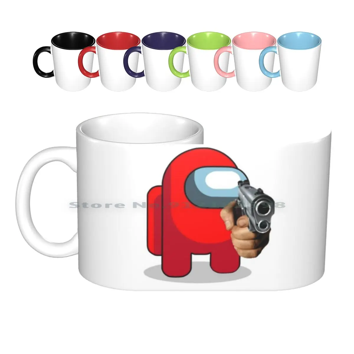

Red Kinda Sus Shirt Delet This Ceramic Mugs Coffee Cups Milk Tea Mug Game Crewmate Imposter Imposter Characters Crewmate