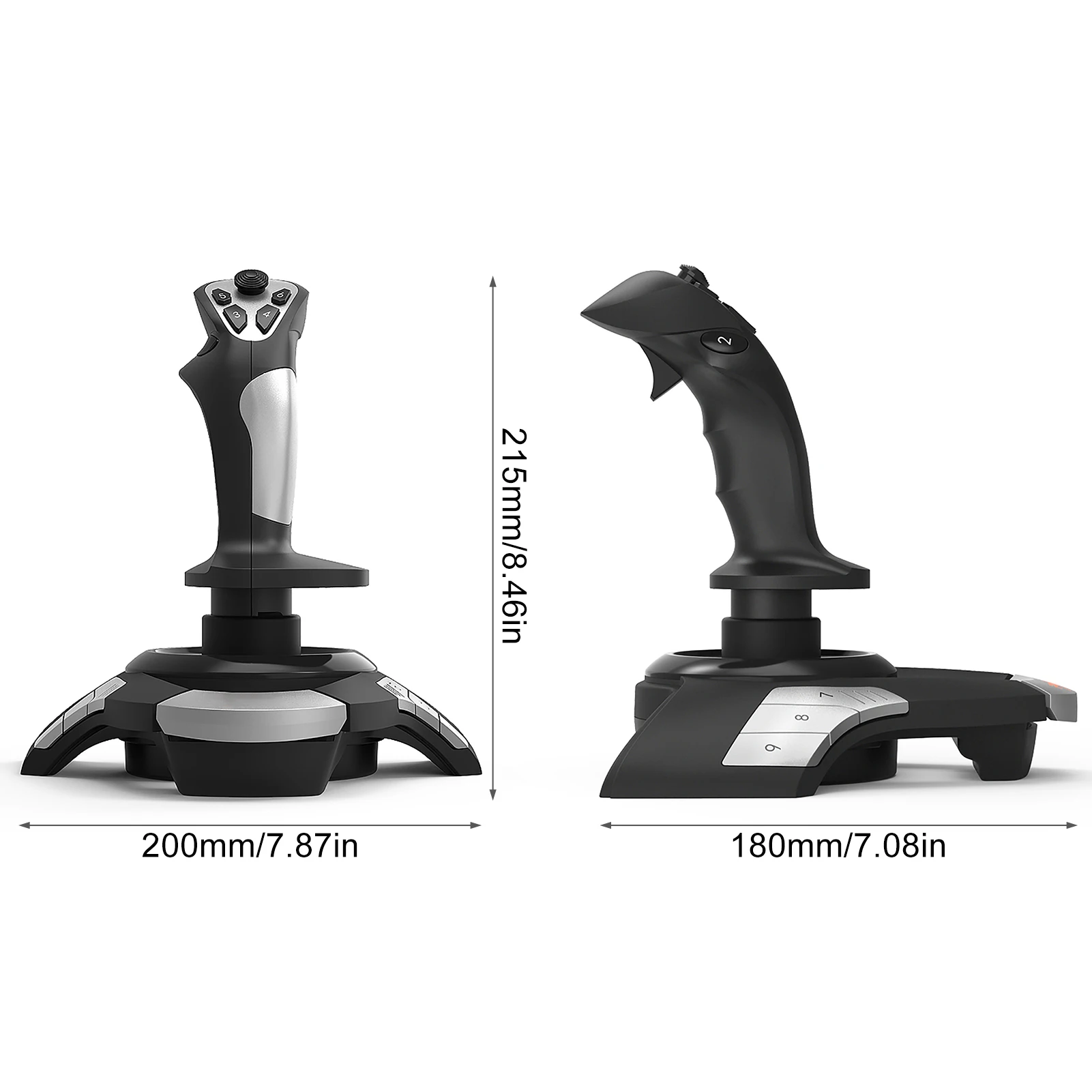 

Flight Controller Stick Multifunctional Flight Joystick Simulated flight controller joystick DC 5V PC Flight Stick Dropshipping