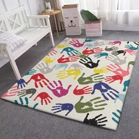 fashion modern simple color art palm print living room bedroom kitchen bedside carpet mat customizationcustom size