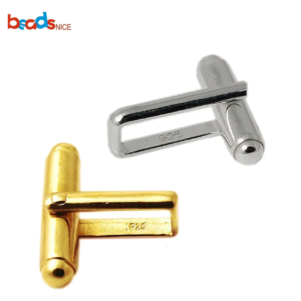 Твердые 925 пробы серебряные запонки заготовки основа персонализированные