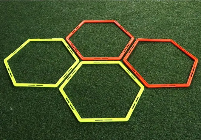 

40cm four six octagon multifunctional agile circle fitness ring basketball football training equipment foot step training ring