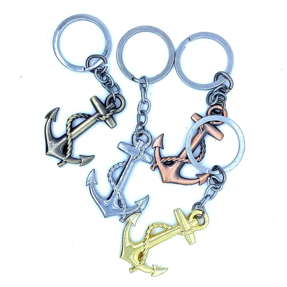 1 шт. 3D металлический личность с принтом лодочного якоря Крючки военно морского