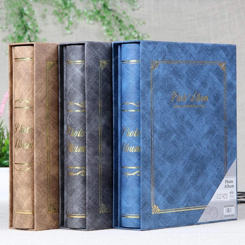 

4D 200 Pages 6 Inch Photo Album PhotoCard Holder 6 Inch Boxed Wedding Album Family Record Good Time Into The Album