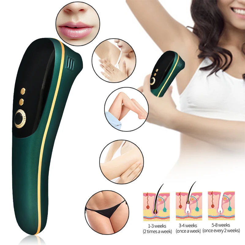 

IPL аппарат для удаления волос, лазерный эпилятор, 1000000 вспышек, безболезненное профессиональное удаление волос, удаление волос, электрическ...