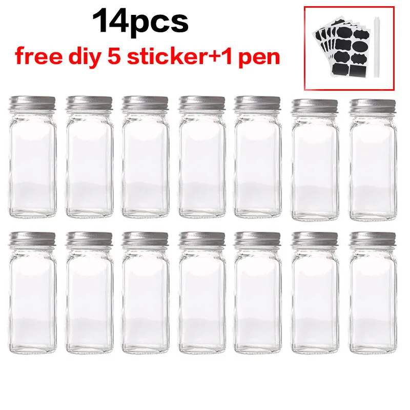 Коробка для приправ крышка горшок бутылка стеклянные кухонные принадлежности и