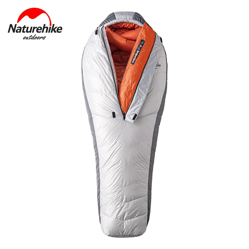 Naturehike Arxtic Professional -23 Degree 850FP Thickening Goose Down Mummy Sleeping Bag for Cold Winter Mountain Camping | Спорт и