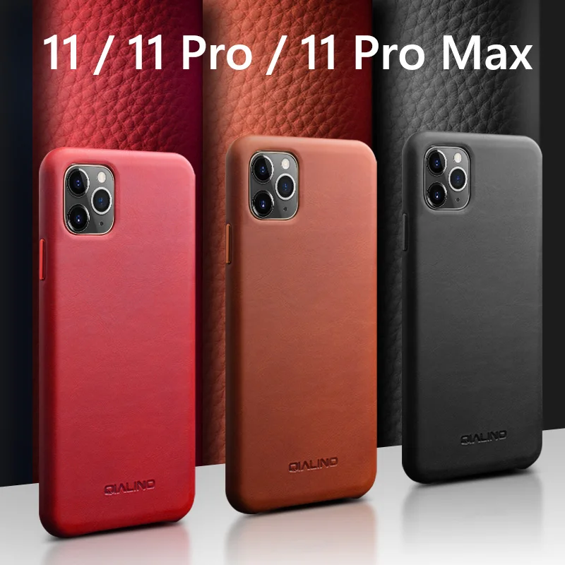 Задняя крышка из натуральной бычьей кожи для iPhone 11 Pro Max 5 8 дюйма 6 1 металлическая