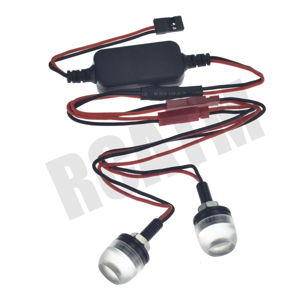 2шт RC автомобиль светодиодный фары Прожекторы для 1/10 1/8 Гусеничный внедорожник TRX4