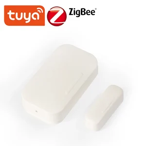 tuya smart zigbee door sensor door open closed detectors compatible with alexa google home ifttt tuyasmar tlife app free global shipping