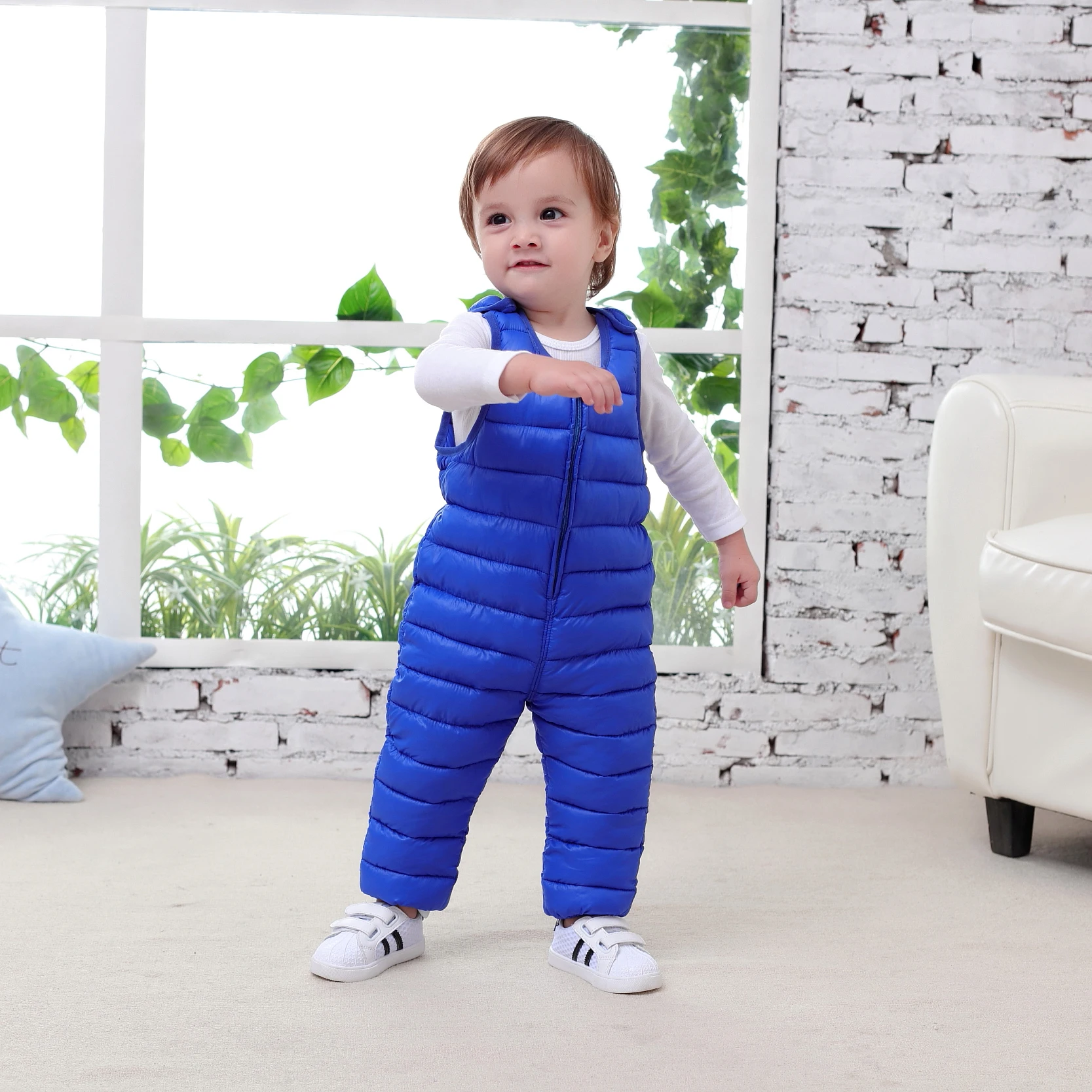 Новинка 2019 года зимний комбинезон Adoveki для девочек и мальчиков теплый хлопковый