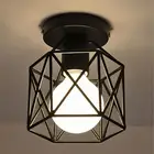 Промышленный винтажный подвесной светильник, железная люстра, подвесной светильник, основание, абажур для коридора, коридора, крыльца, для лампочки E27 (без лампы)