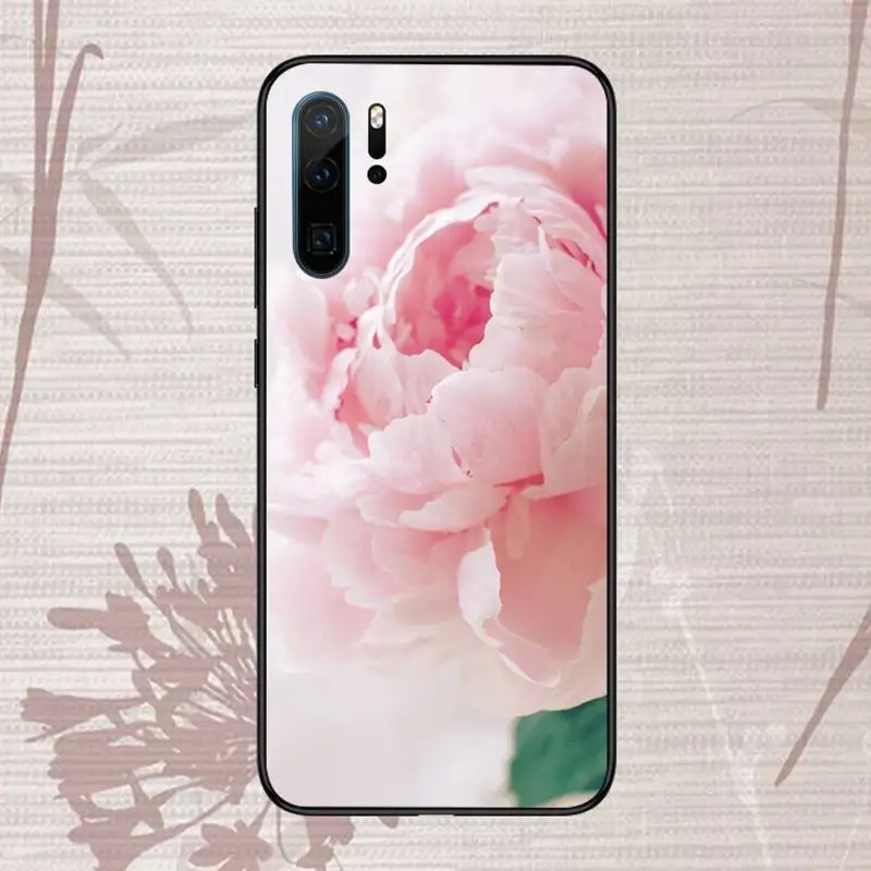 

Pink Purple Peony Flower Phone Case For Huawei P20 P30 P40 lite Pro P Smart 2019 Mate 10 20 Lite Pro Nova 5t