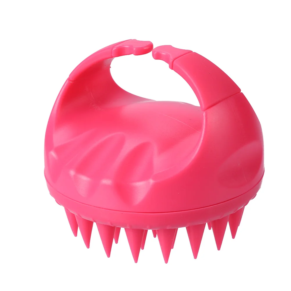 

Pointed Silicone Hair Wash Brush Head Shower Massager Comb Relaxing Massager for Hair Decorative Caring Accessories