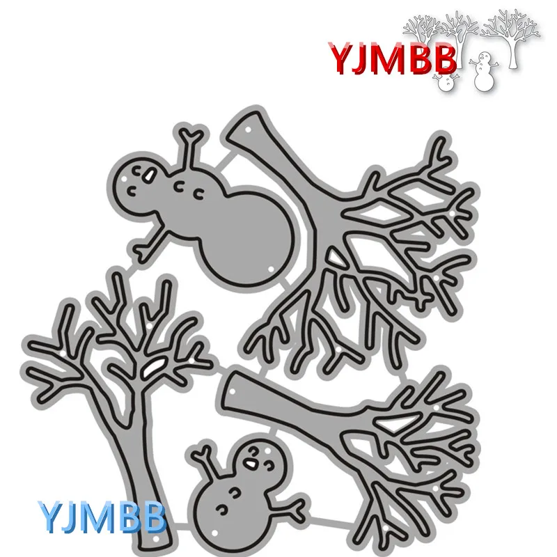 

YJMBB 2021 Новая Рождественская елка Снеговик шарф шляпа #4 металлические высечки для скрапбукинга альбома бумаги «сделай сам» карточек тиснени...