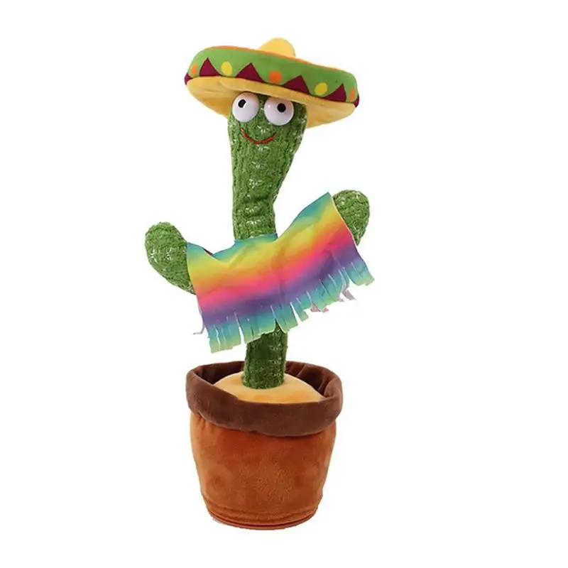 

Dancing Cactus Talking Cactus Stuffed Plush Toy Electronic Toy With Song Plush Cactus Potted Toy Early Education Toy For Kids