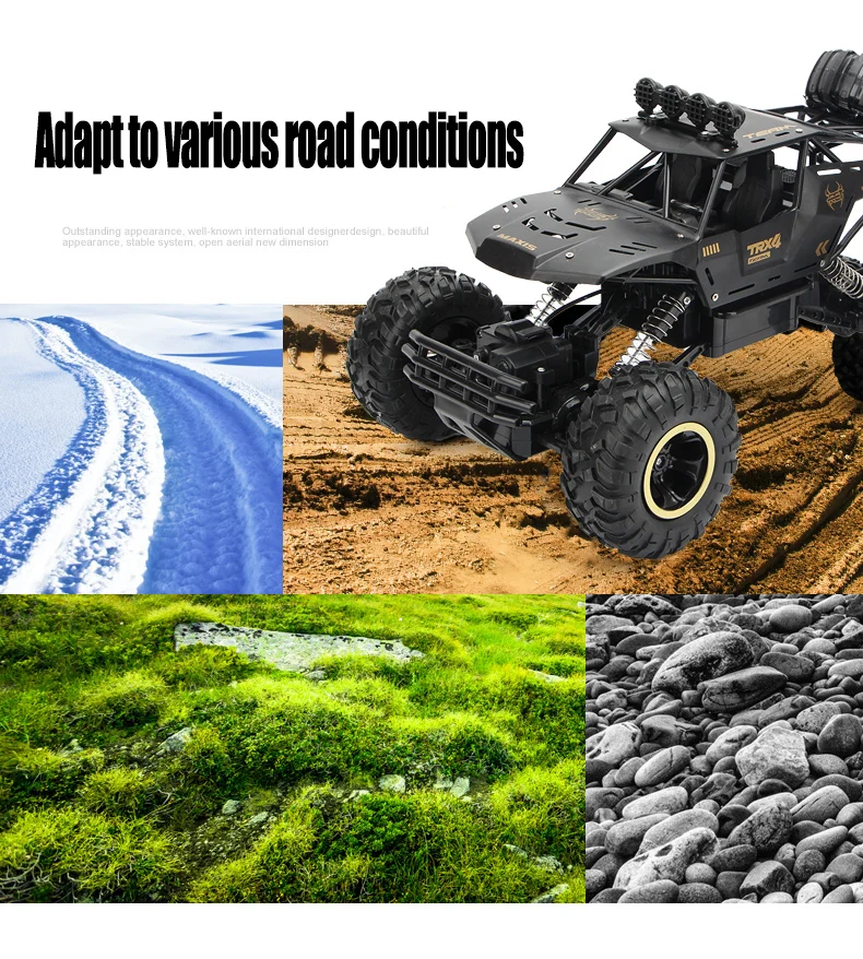 1:12 1:16 RC автомобиль 4WD 4x4 2,4G Bigfoot пульт дистанционного управления багги модель внедорожника скалолазание Грузовики Игрушки для мальчиков Детский подарок джипы