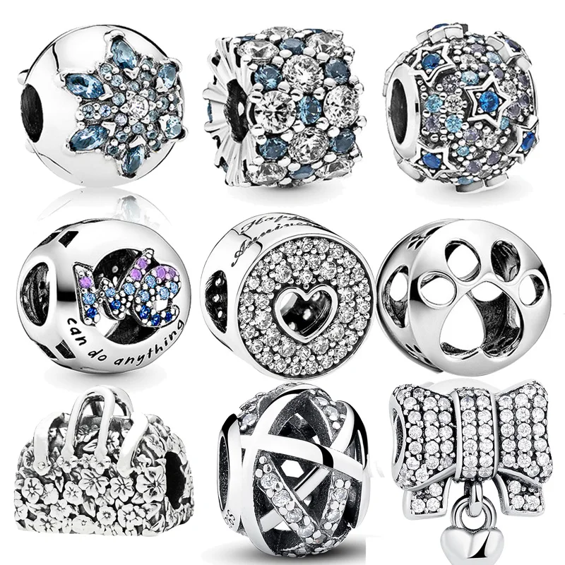 CodeMonkey 100% реальные 925 пробы серебро окисления цветок бисера Fit оригинальный