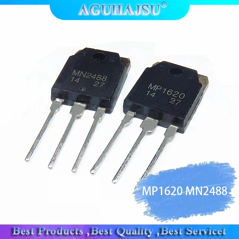 1Pair/2pcs MP1620 MN2488 1PCS+MP1620 + 1PCS+MN2488 TO-3P Audio power amplifier IC pairing tube molewei