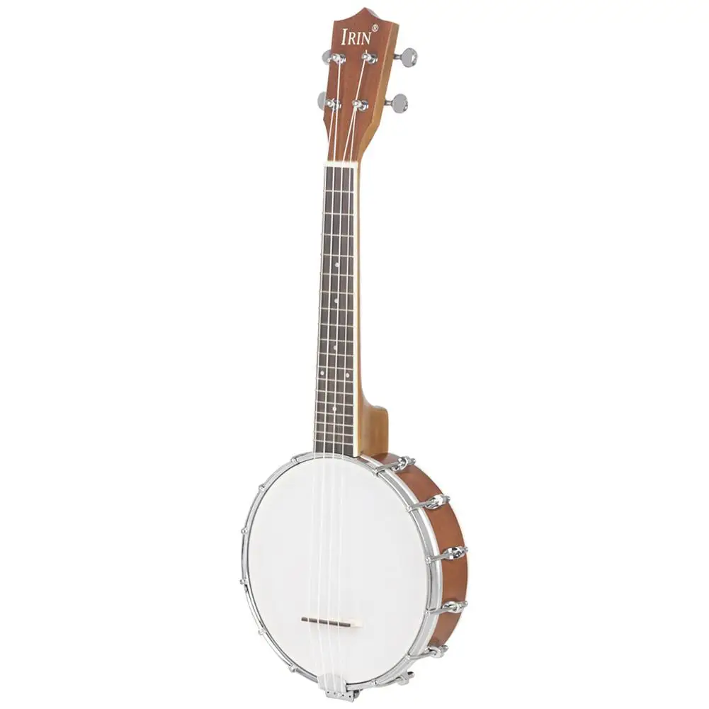

IRIN Mini 4 Strings Concert Banjo Uke Ukulele for Musical Stringed Instruments 64x24.5x10CM 18 products nylon string maple spare