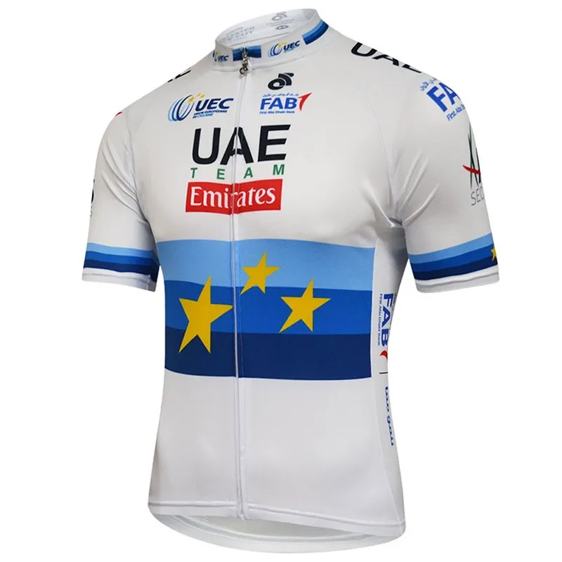 2019 ОАЭ Европа Чемпион Велоспорт Джерси Набор MTB велосипед дышащая одежда для