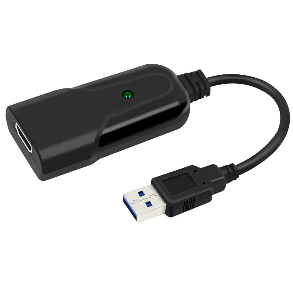 

HD Mini 1080P 60fps UVC Portable USB To for Video Card Home Office Adapter Plug And Play For Computer Plastic