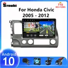 Автомагнитола 2 din, Android 10, для Honda Civic 2005-2012, мультимедийный видеоплеер, GPS-навигация, 4G Net, Wi-Fi, стерео, DVD, головное устройство