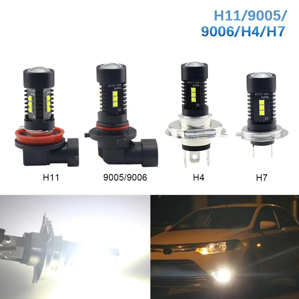 

2Pcs H4/H7/H1/9005 60W 1800LM 6000K Car COB LED Conversion Headlight Light Lamp Bulb Hi/Lo Beam