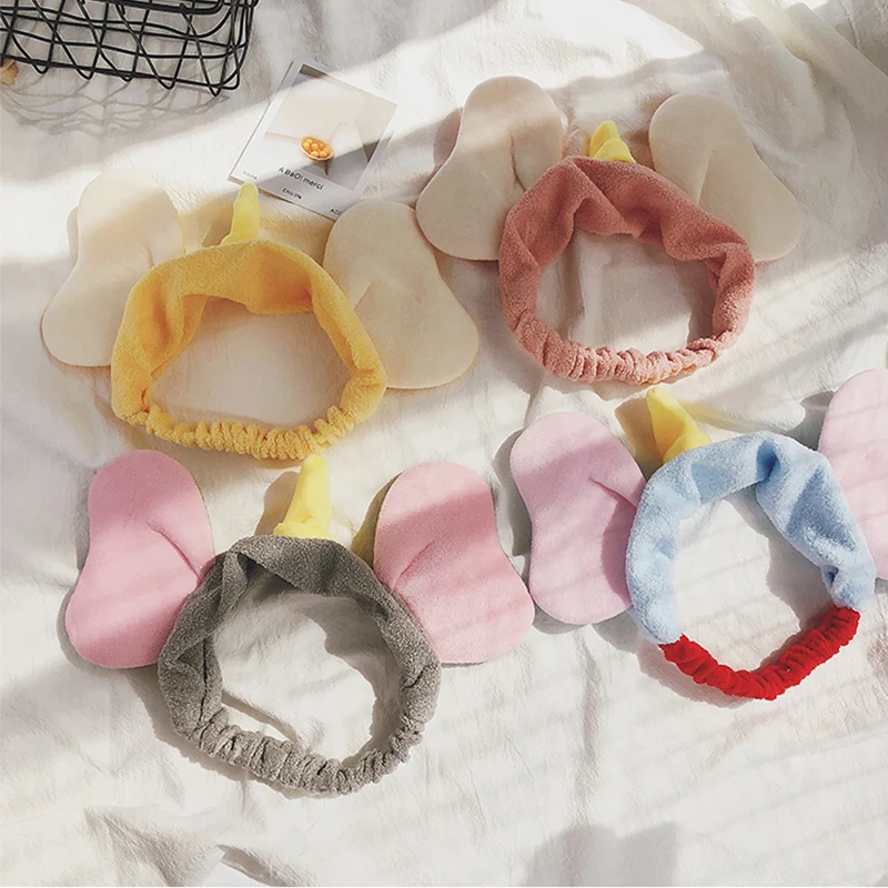 

Cute Small Flying Elephant Elastic Headbands for women Girl Hair head bands accessories Wash Face Washing Makeup Bathe Hairband