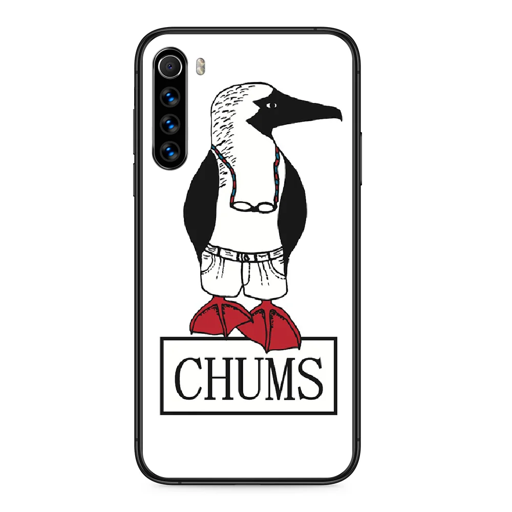 

Fashion brand CHUMS Phone case For Xiaomi Redmi Note 4A 4X 5 6 6A 7 7A 8 8A 4 5 5A 8T Plus Pro black hoesjes silicone shell 3D