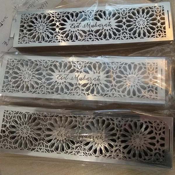 

Laser Cut Eid and Hajj Mubarak Paper Napkin Rings for Ramadan Party Decorations
