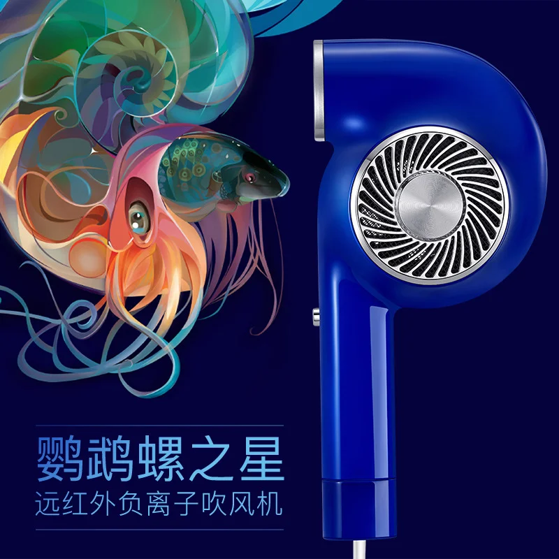 Один шаг Фены дальнего инфракрасного отрицательных ионов Фен для волос Насадка