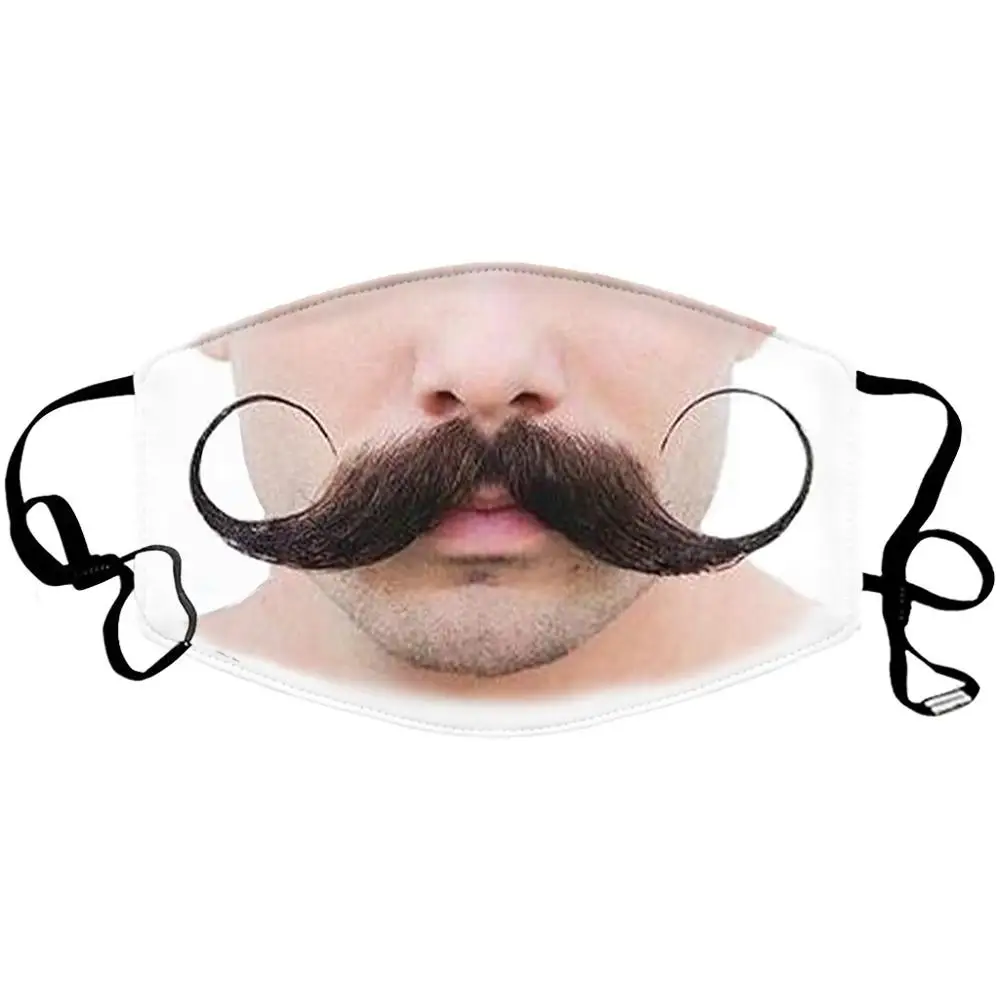 Забавная дышащая маска Пыленепроницаемая защита от ультрафиолета хлопковая для