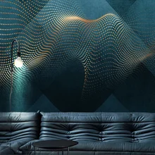 Golden Polka Dot Wallpaper Mural Minimalistic abstract Photo wallpaper Waterproof Murals Hotel Restaurant TV Background Bedroom