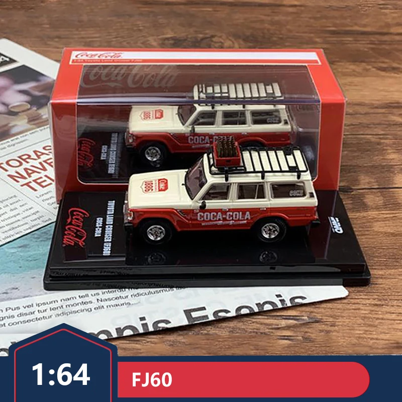 

Модель автомобиля из сплава Toyota FJ60 Land Cruiser INNO 1:64 Cruiser Coca-Cola