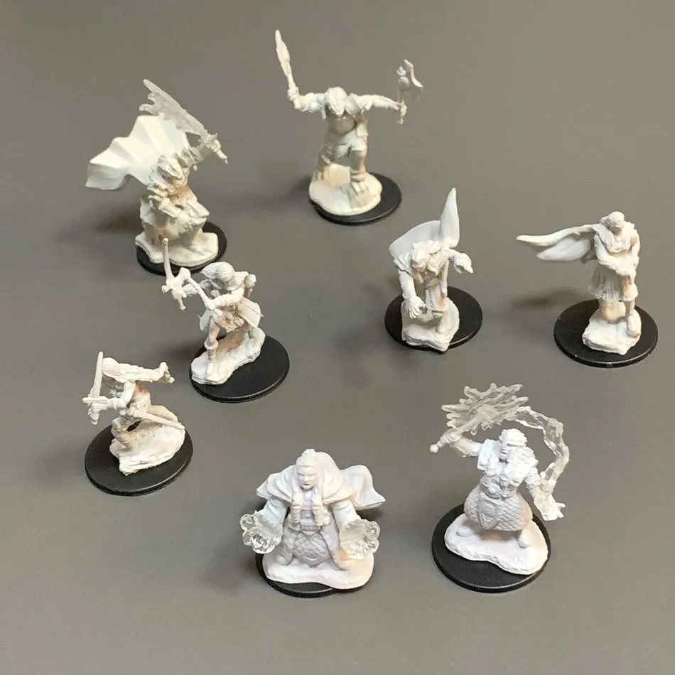 Настольная игра TRPG миниатюры Истребитель драконов варвар волк карлик изгой