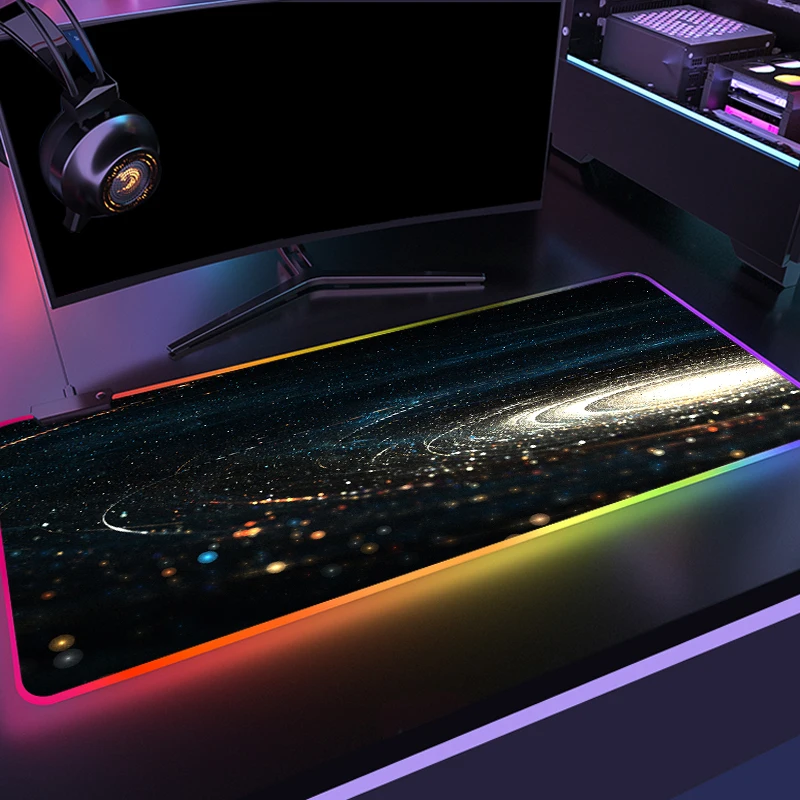 Astronaut Space Landscape RGB Large Mercury Planet Gaming Mo