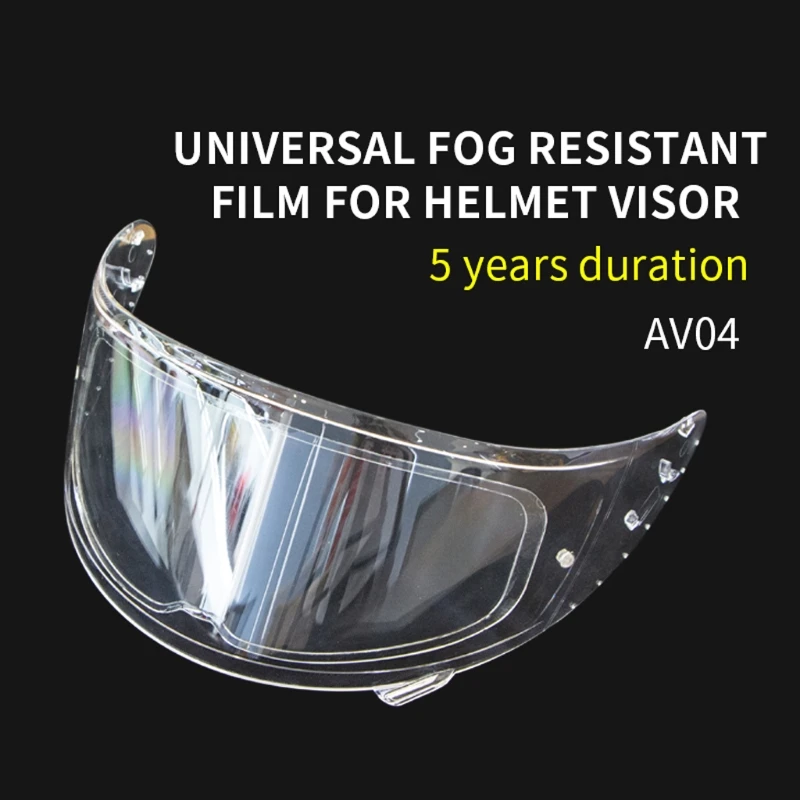 

Clear Anti-Fog Patch Film Universal Lens Film For Motorcycle Visor Shield Fog W91F