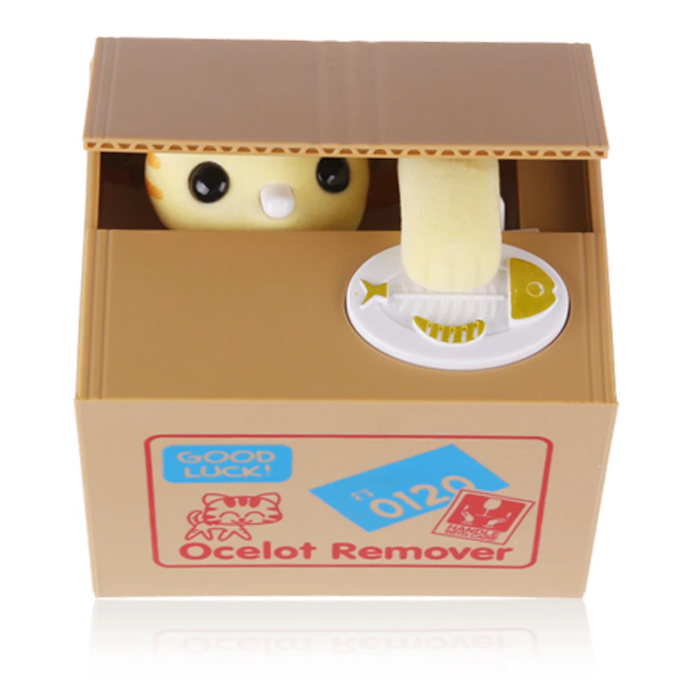 2019 горячая Распродажа Автоматическая Копилка в виде кошки крадущей монеты 1 шт.