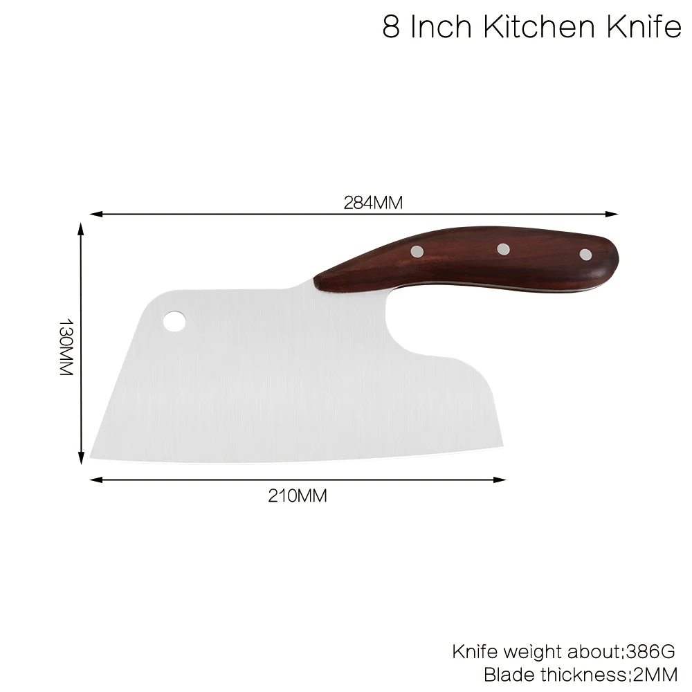 Экономный кухонный нож резец из нержавеющей стали с острым лезвием мясник для