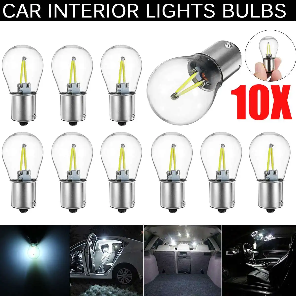 

DC12V 10pcs Car Lights S25 1156 BA15S 180° Car Halogen Bulb Turn Singal light Reverse Lamp White Red Yellow Ice blue Bulb