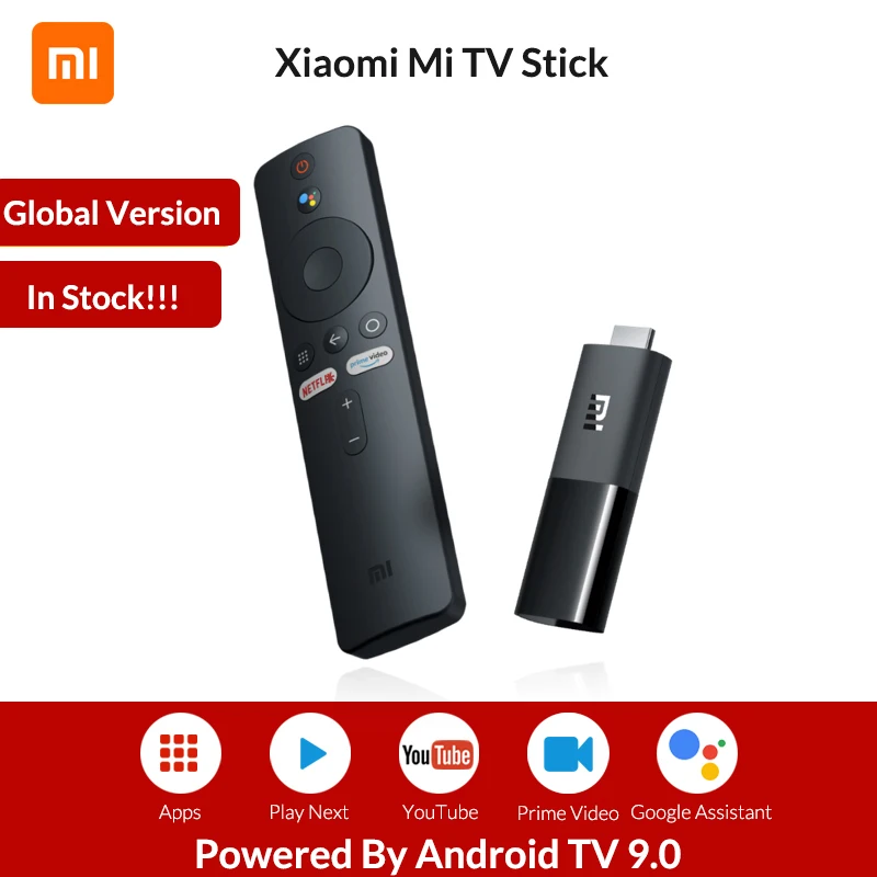 Глобальная версия Xiaomi Mi TV Stick Android 9 0 4 х ядерный 1080P HD двойной декодирования 1 ГБ ОЗУ