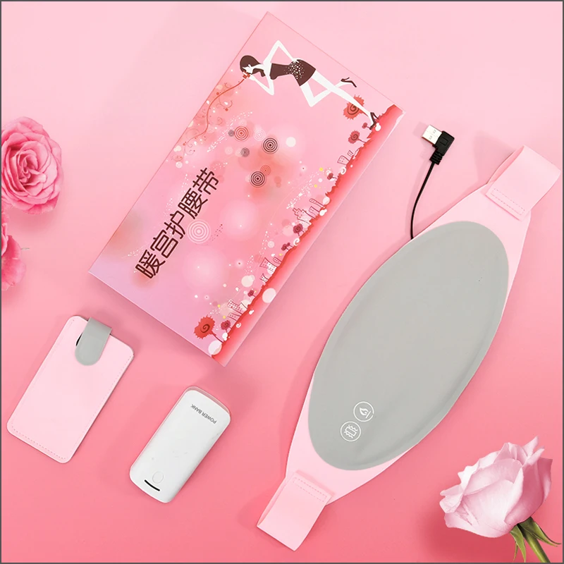 RZ Wireless Warm Uterus Belt Electric Heating Lady Palace Menstrual Stomachache Waist Pain Hot Compress Massage Health Washable | Красота и