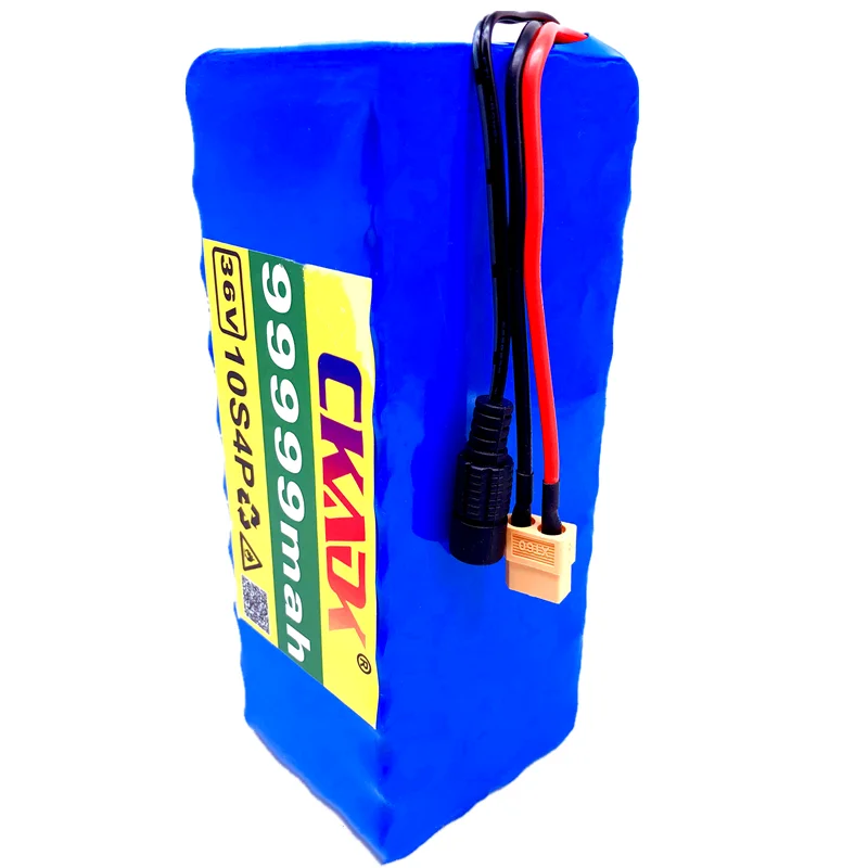 

2021 Original 36V battery 10S4P 99999mah battery pack 1000W high power battery 42V99999mah Ebike electric bike BMS+42V2A Charger