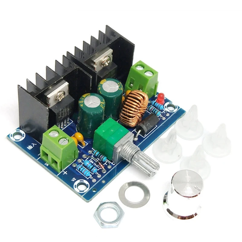

1Pc Max 8A 200W High Power Supply Module Adjustable 4-40V to 1.25-36V Step Down-Buck Converter with 180KHz High Stable Power